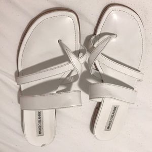 White sandals